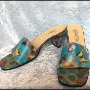 Ann Marino Holographic Butterfly Sandals 🦋🌺